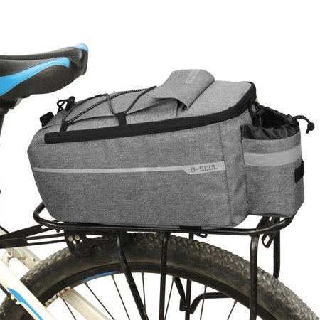 Bicycle Bag Insulated Trunk Cooler Pack Cycling Bicycle Rear Rack Storage Luggage Pouch Reflective MTB Bike Pannier Shoulder Bag