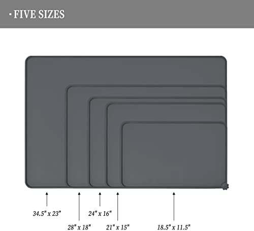 Reopet Silicone Dog Cat Bowl Mat Non-Stick Food Pad Water Cushion Waterproof - Multiple Colors, Sizes & Purposes - Image 3
