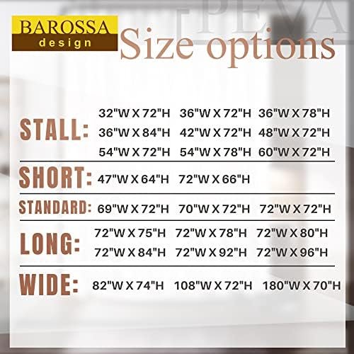 Barossa Design Plastic Shower Liner Clear - Premium PEVA Shower Curtain Liner with Rustproof Grommets and 3 Magnets, Waterproof Cute Lightweight Standard Size Shower Curtains for Bathroom - Clear - Image 8